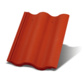 Betonová střešní taška Synus - barva červená